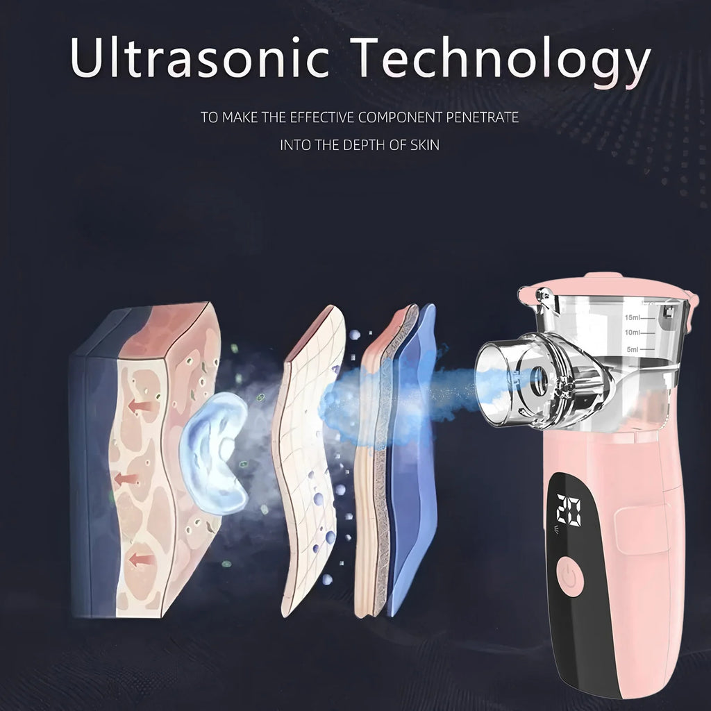 Nano Cold Spray Facial Steamer - Mini Portable Hydrating Beauty Apparatus Skin Care Humidifier