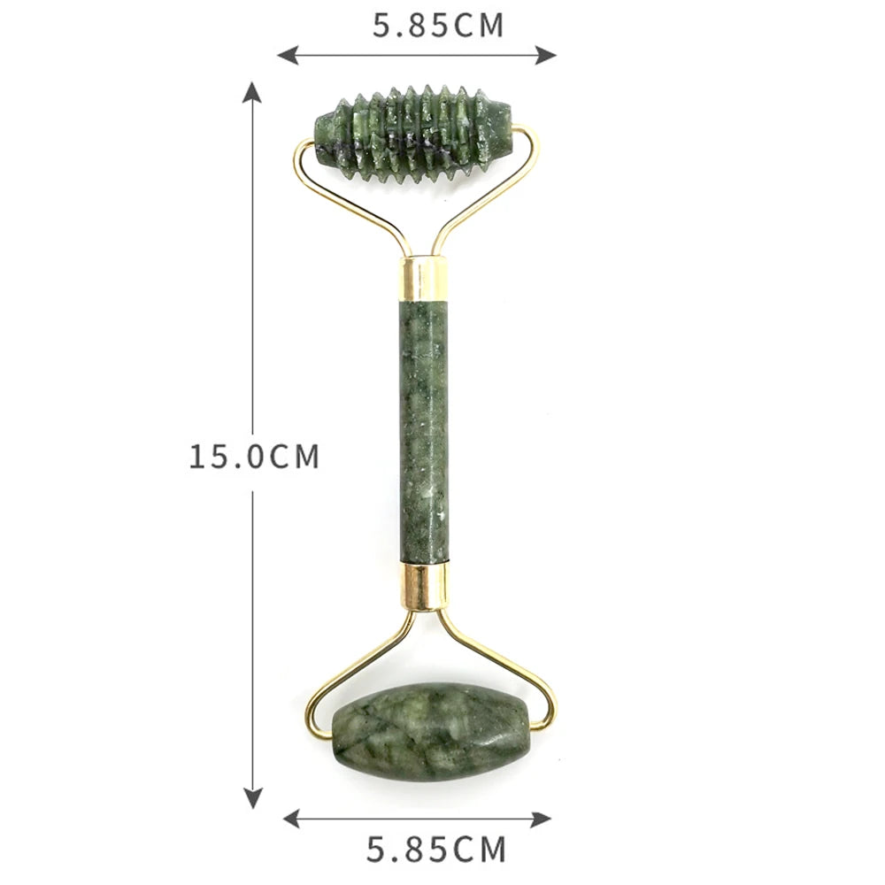 Face Massager Guasha Natural Jade Roller Scraper Board Facial Skin Care Tools Roller Massage Beauty Slimming Facial Skin Care