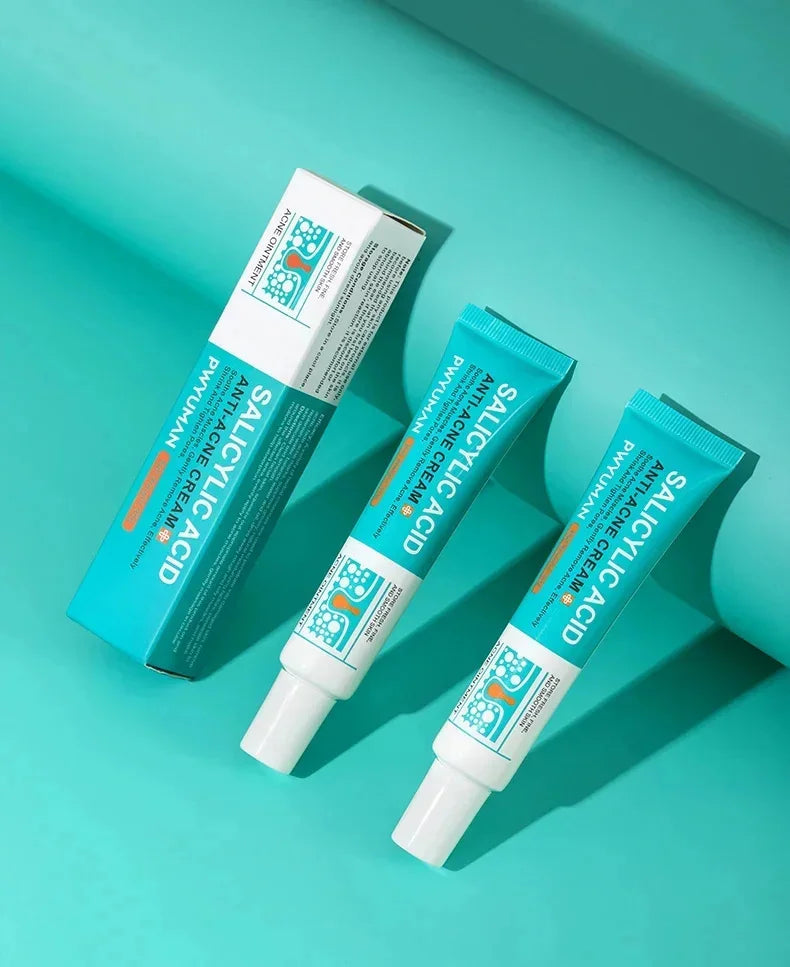 Salicylic Acid Acne Treatment Face Cream Repair Pimple Spots Deep Cleaning Pore Anti-acne Scar Oil Control Moisturizer Skin Care