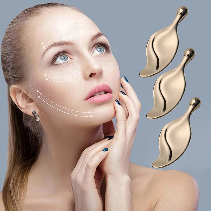 Metal Eye Roller Massage Stick Eye Cream Stick Facial Massage Guasha Facial Lifting Facial Thining Roller Beauty Care Tools