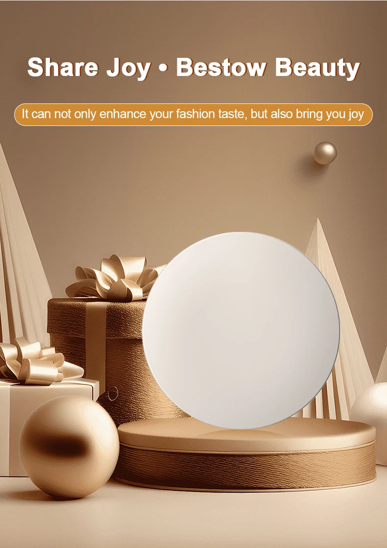 Smart Sunscreen LED Light Portable Makeup Mirror UV Camera Visual Face Sunscreen Makeup Mirrors