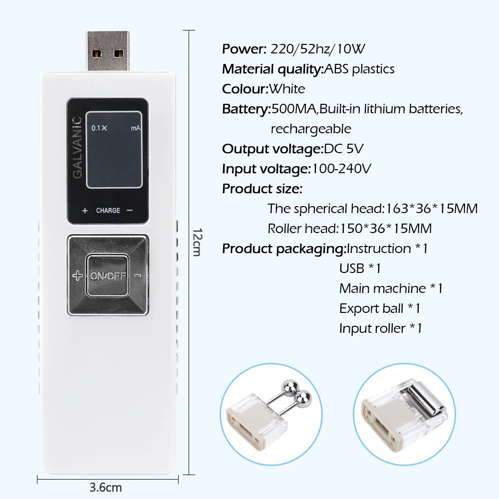Microcurrent & Ion Facial Cleansing Device Pore Minimizer Skin Care Tool Home Use Beauty Instrument for Deep Cleansing