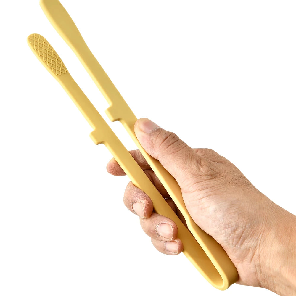 Silicone Food Toast Tongs Trivet Tongs for Kitchen Tongs Non-slip Cooking Clip Clamp BBQ Salad Tools Grill Kitchen Accessories
