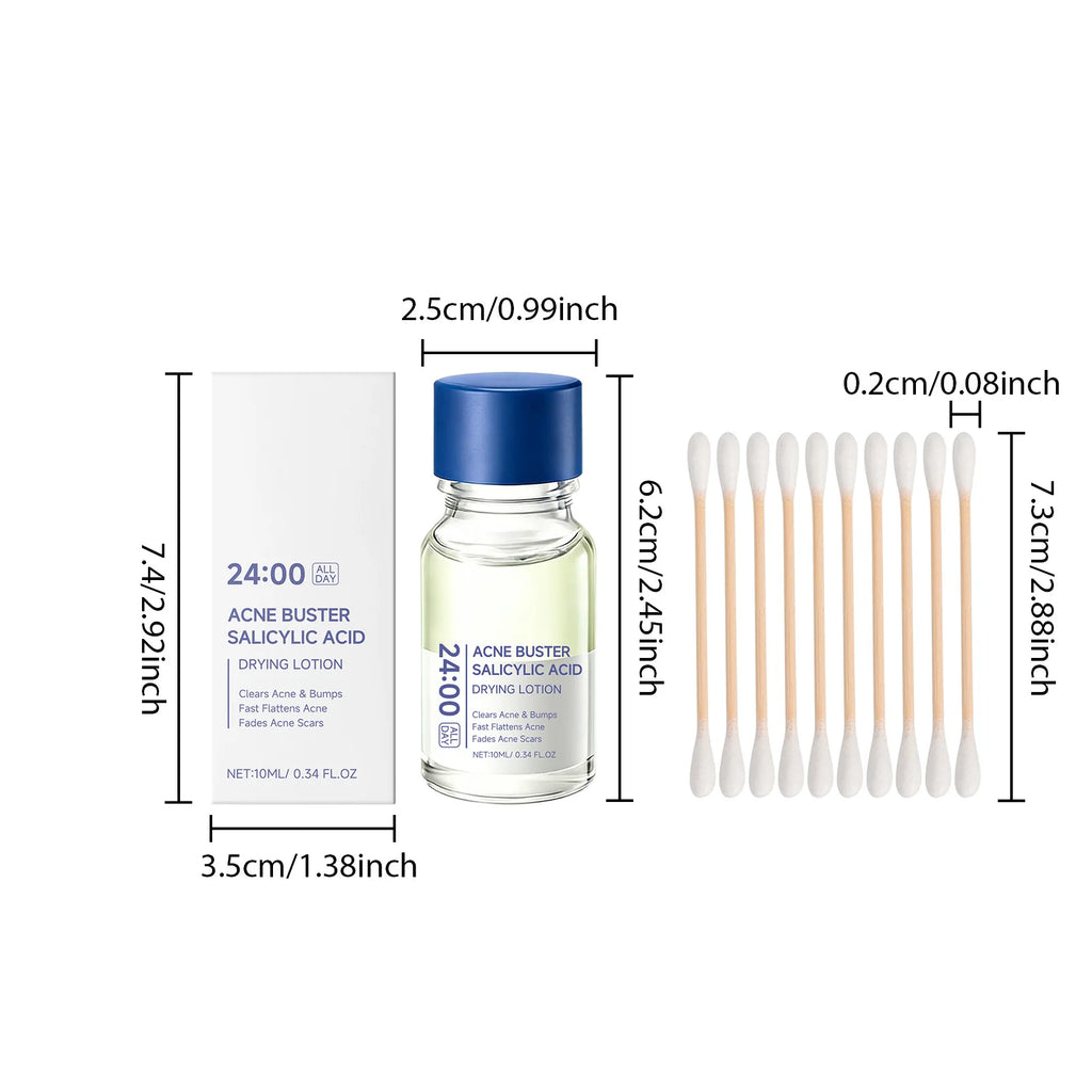 Acne Removal Serum For Women Treats Acnere Gulate The Water Oil Balance Refine Pores Gentle Soothing Salicylic Acid Essence 1set
