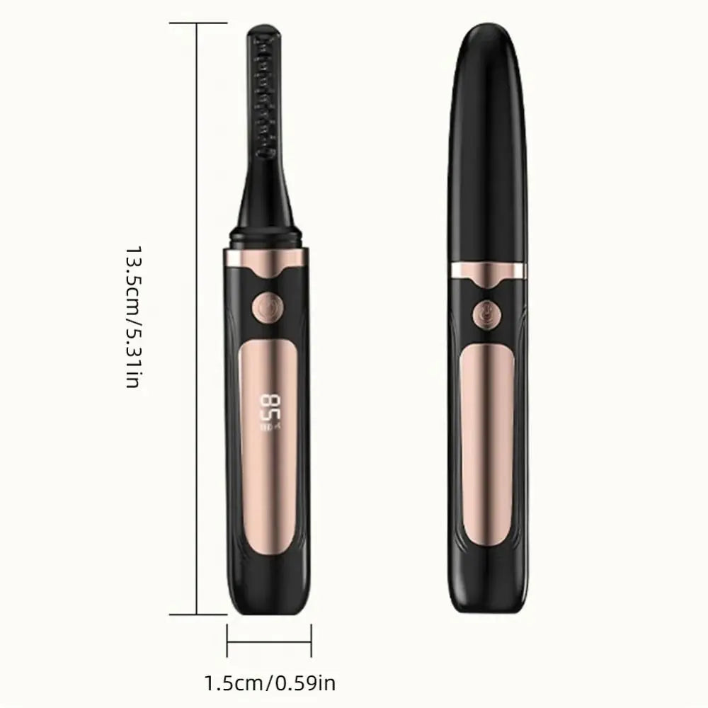 Long Lasting Electric Heated Eyelash Curler 4 Modes Temperature Anti-scald Portable Eyelash Curling Device LED Screen Effortless