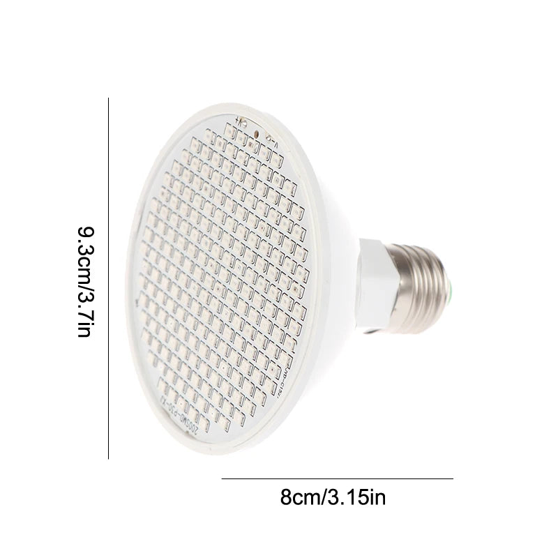 LED 660nm Red And 850nm Near Infrared Combo Therapy Device For Skin Care Pain Relief Red Light Therapy Bulb With Lamp Clip