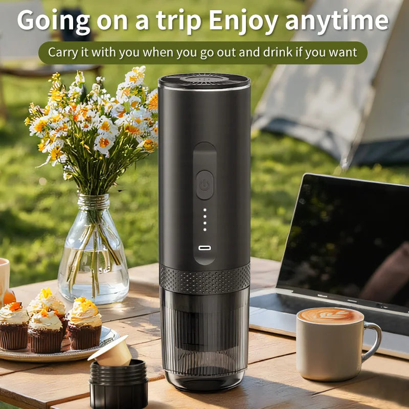 Portable Espresso Machine 20 Bar Heating Coffee Maker Wireless Rechargeable Concentrated Extraction Coffee Machine Travel Office