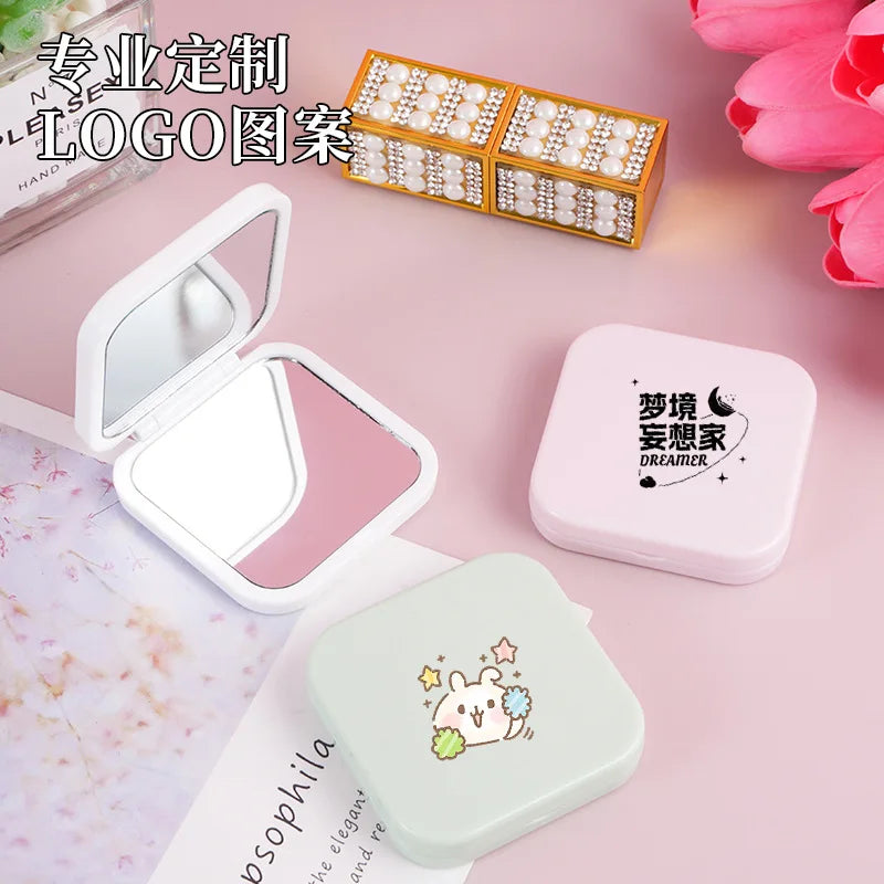 Round Mini Makeup Mirror Dustproof Small Makeup Mirror Gift For Birthday