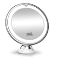 Makeup Mirror with LED Fill Light, 10x Magnification, Upright, Essential for Desktop, Makeup Easier, Vanity Mirror, Round
