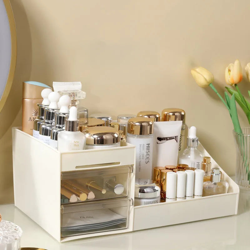 1PCS Cosmetic Organizer Desktop Organizer Shelf Dormitory Organizer Drawer Bedroom Cosmetic Organizer Cosmetic Display Case