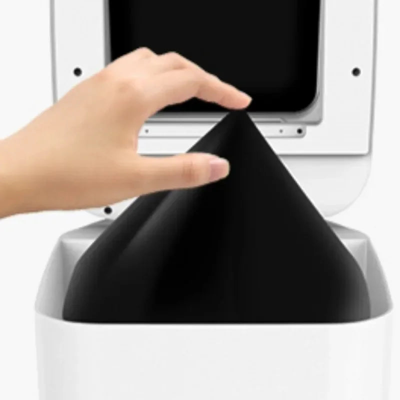Plastic Smart Trash Can Rest Room Living Room Automatic Induction Waste Bins Automatic Packing Rechargeable Household Clean Part