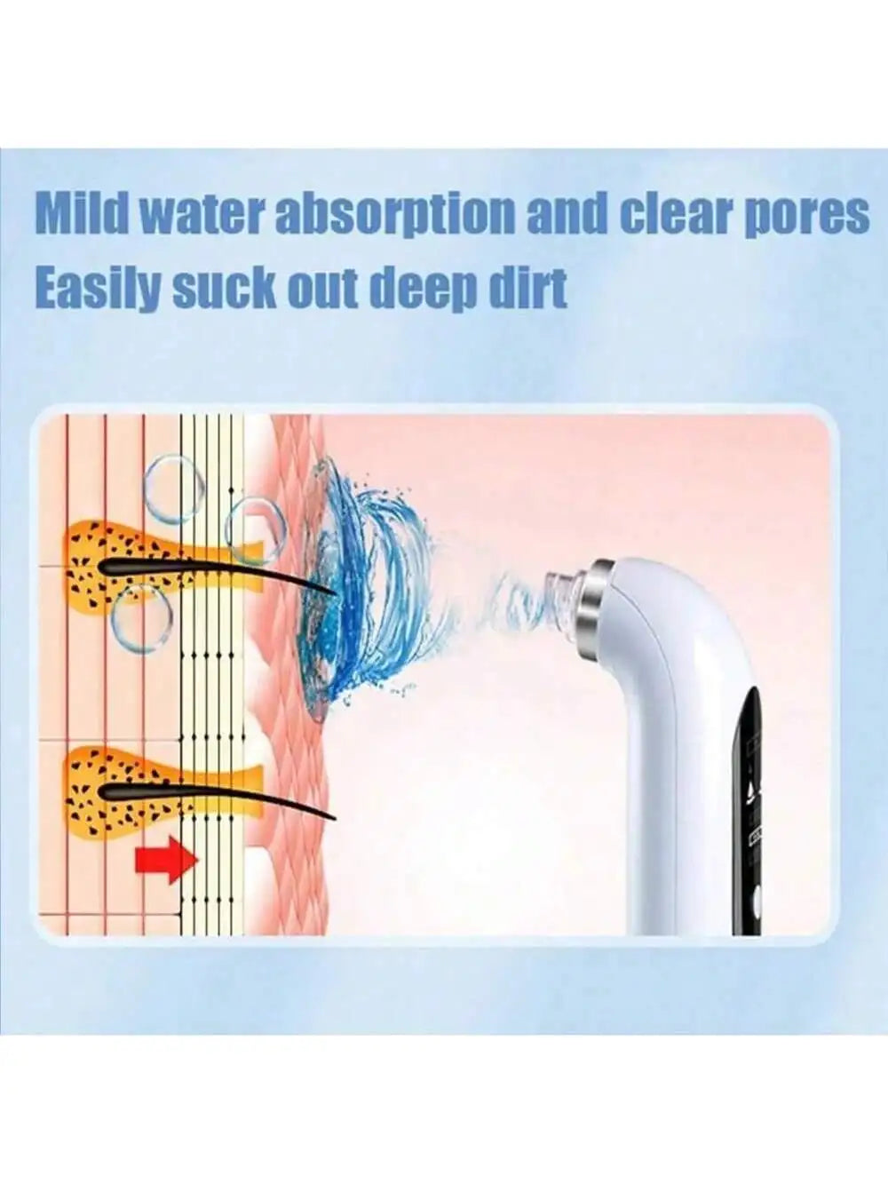 Pore Vacuum Blackhead Remover Women and Men Facial Cleaning Beauty Equipment Facial Pore Cleaning Oxygen Injection Instrument
