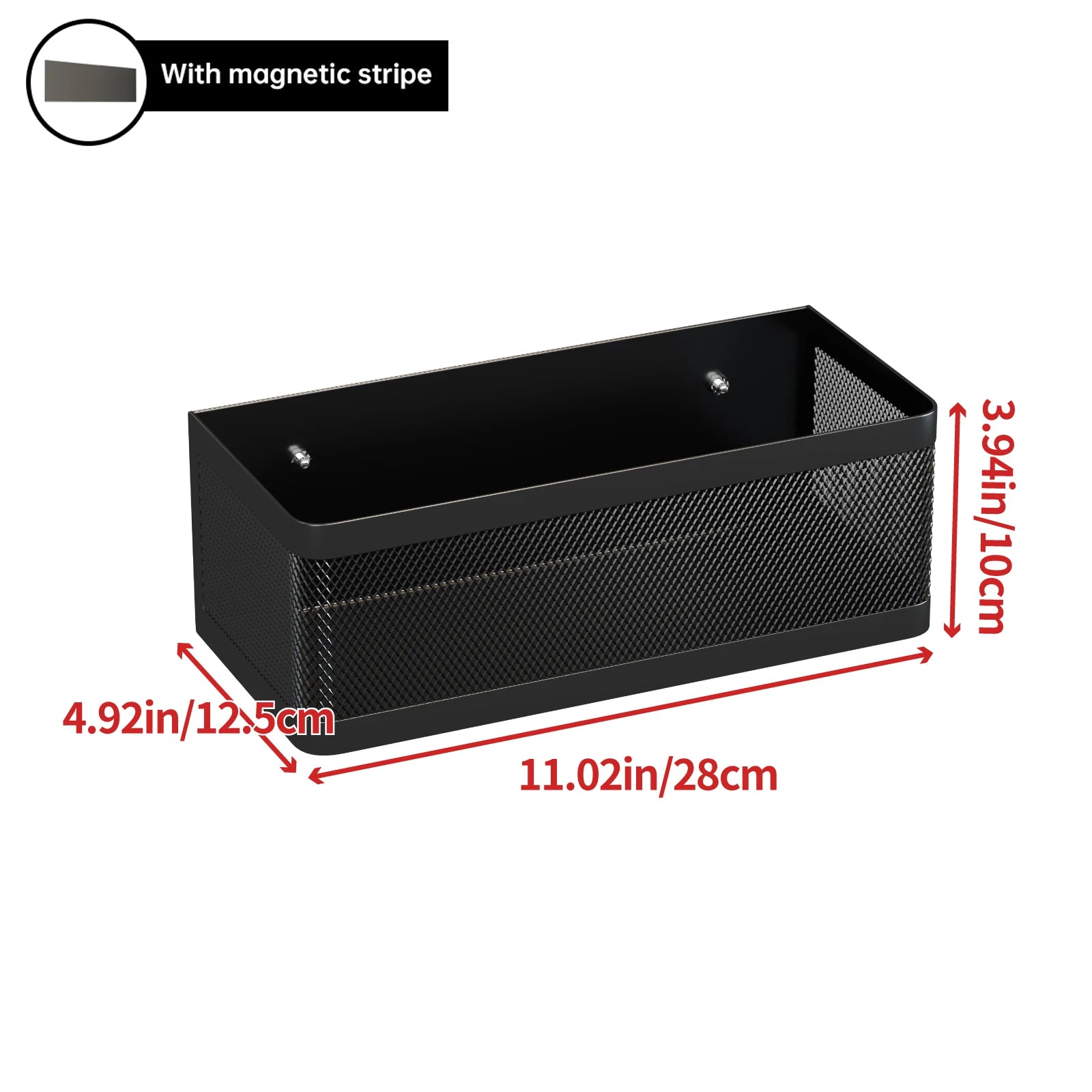 Magnetic Refrigerator Storage Rack, Magnetic Spice Rack, Metal Magnetic Hanging Basket, Wall Cabinet, Multifunctional Storage Box, No-Drill Installation