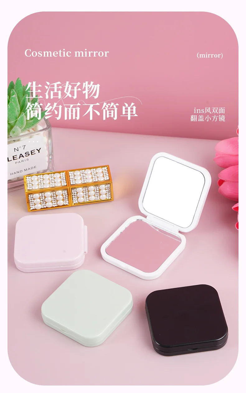 Round Mini Makeup Mirror Dustproof Small Makeup Mirror Gift For Birthday