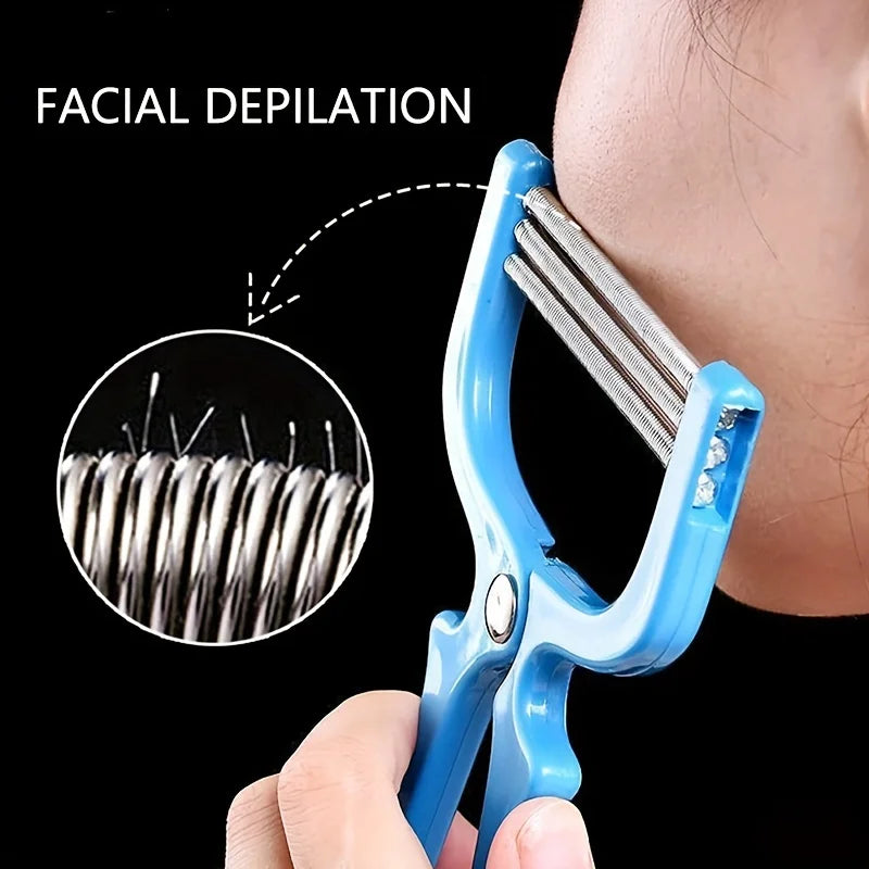 Facial Care Hair Remover Safe Handheld Spring Roller Female Hair Mustache Hair Removal Beauty Cleaning Reusable Depilation Tool