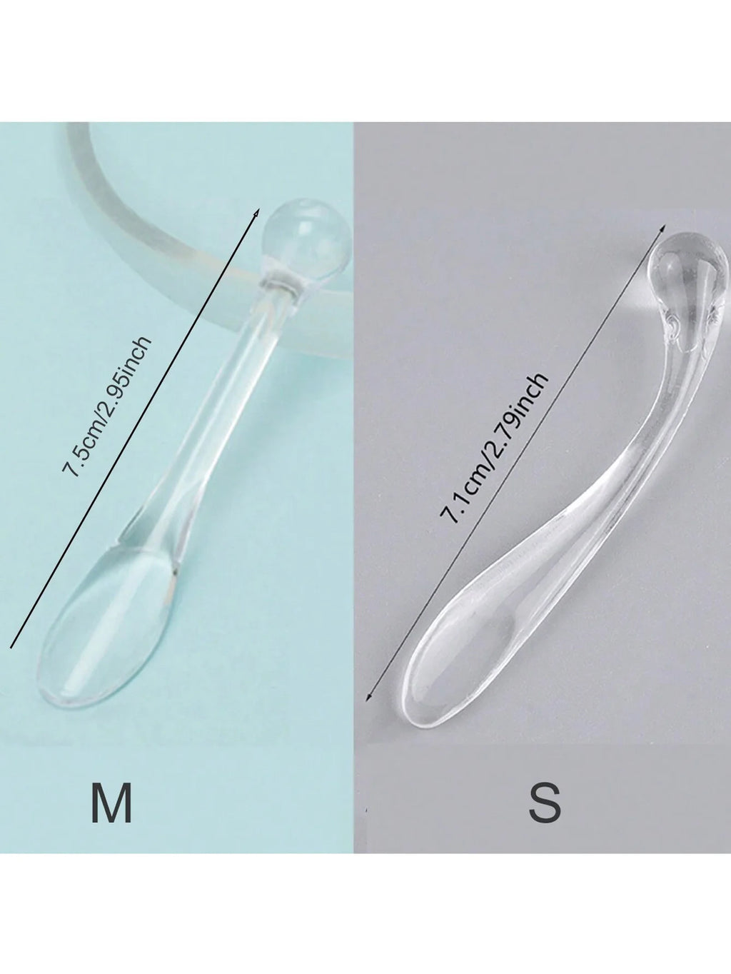 Face Cream Scoop, Eye Roller Massage Stick, DIY Multifunctional Eye Cream Mask Spoon, Dispensing Scoop, Transparent Mask Stick