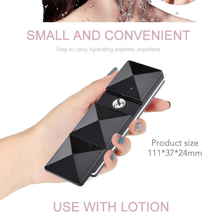 SuoYan Nano Hydrating Mist Device Light Purple High-Frequency Facial Atomizer For Skin Care Steamer Beauty Instrument Cold Spray
