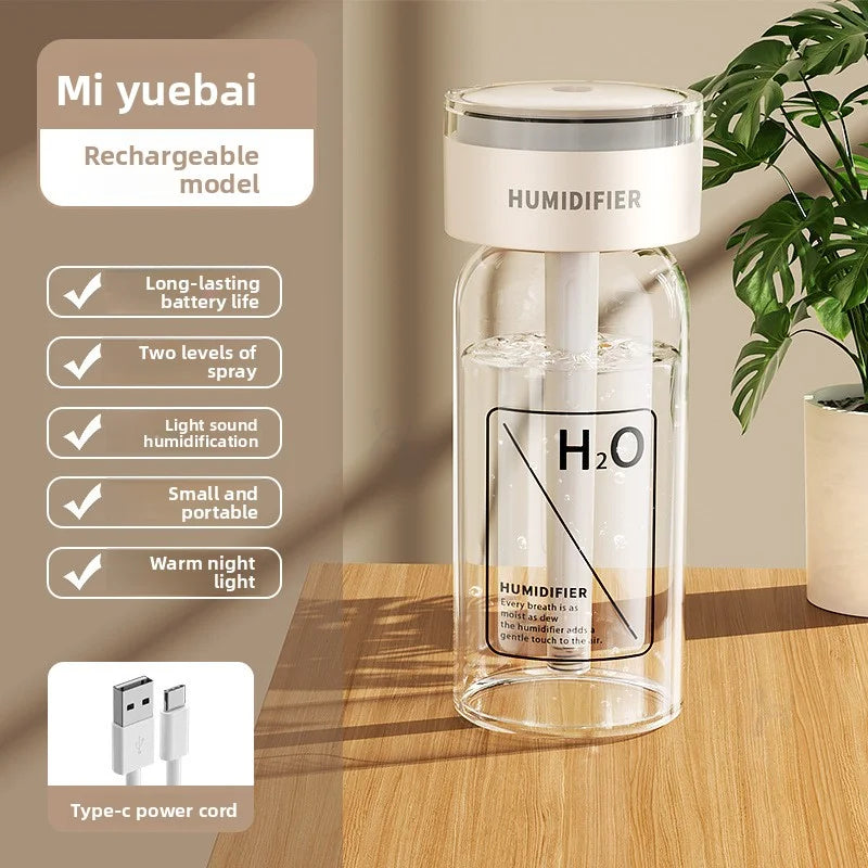 Humidifier, small, office, desktop, bedroom, dormitory, student, household, mini, portable, USB charging, workstation, car