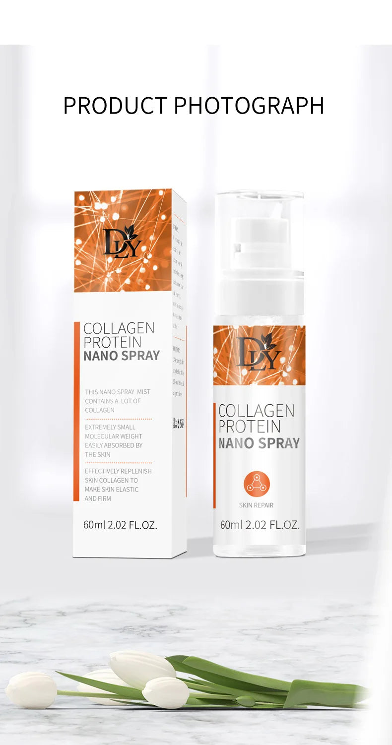 Collagen Protein Nano Spray Wrinkle Remover Original Solution Spray Firming Lifting Moisturizing Dark Spot Improvement Skin Care