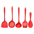 Silicone Kitchen Utensil Set, Food-grade Silicone, Including A Soup Ladle, Spatula, Rice Spoon, And Mixing Spoon