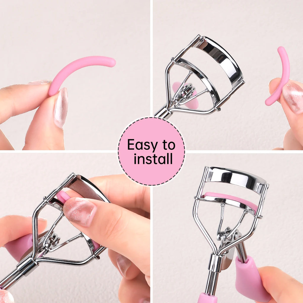 30pcs Silicone Rubber Strip for Eyelash Curler, Soft Silicone Replacement Pad for Eyelash Curler, Universal Eyelash Curler.