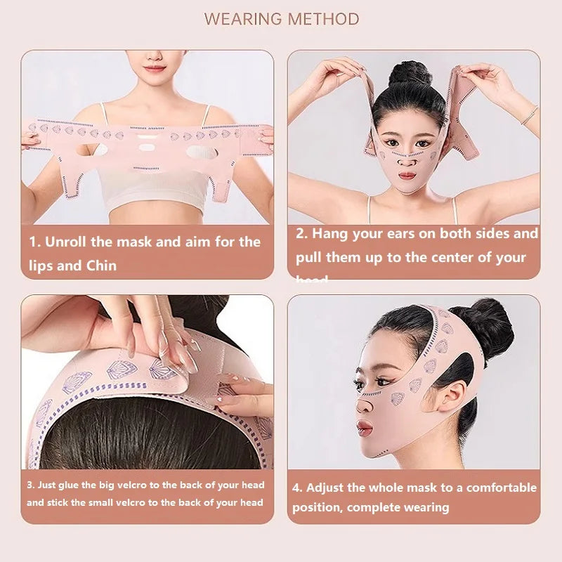 Slimming Double Chin Mask Double Chin Face Sheath Face Bandage Lifting Visage Band Slimming Double Chin Mask LBHL02