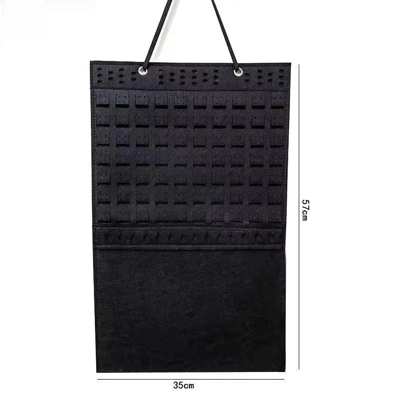 Jewelry Holder Organizer  Earring Necklace Jewelry Organizer Brooch Pin Display Board Jewelry hanging storage bag wall mounted
