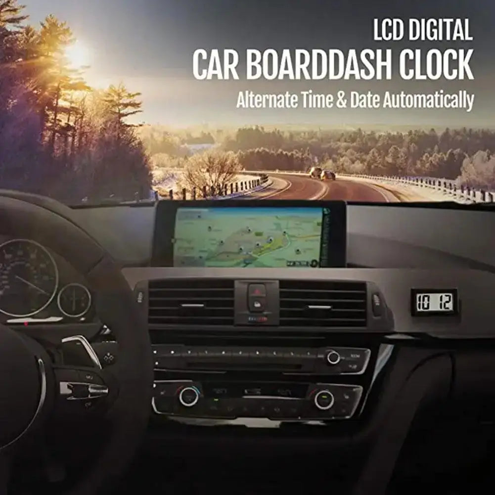 Car Electronic Digital Clock Lightweight Portable High-precision Time Displaying Device Auto Practical Accessory Digital Clock