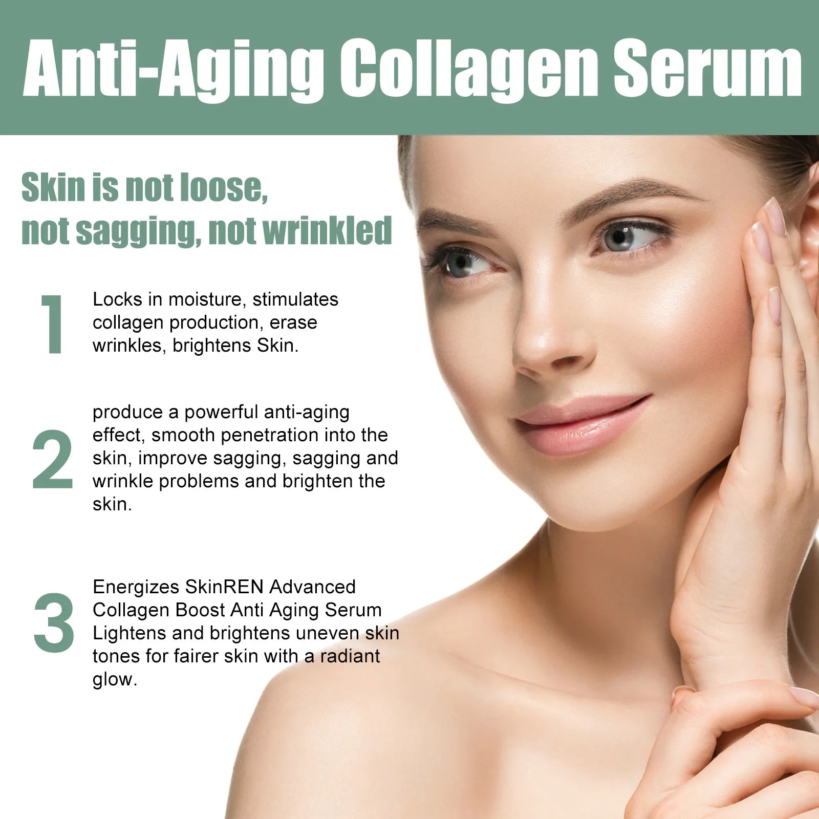 EELHOE Collagen Booster Serum Firming Lifting Wrinkle Remover Anti-aging Serum Fade Fine Lines Face Essence Nourishing Skin Care