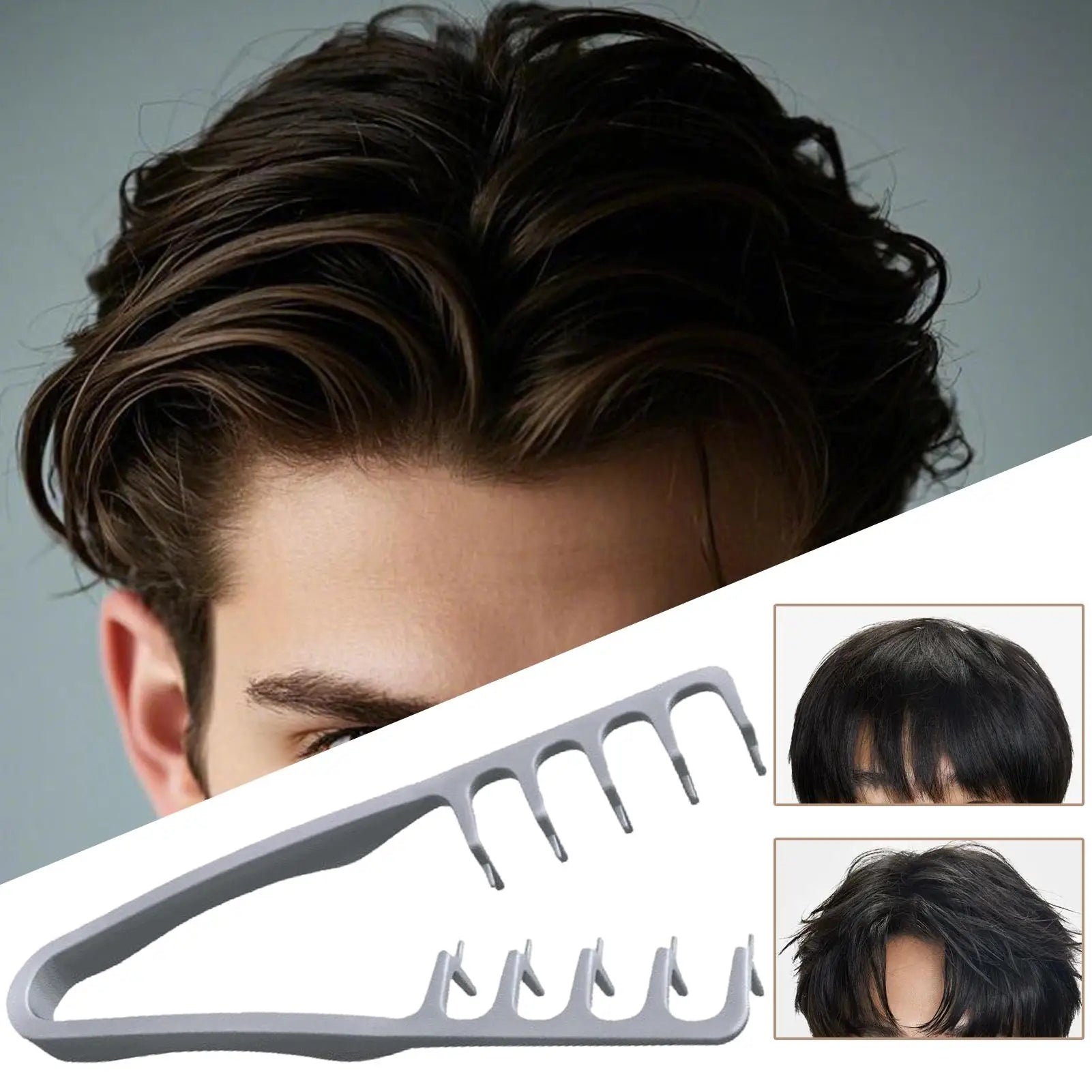 Hair Combs For women men Styling Detangling Roots Volume Tool Volumizing Wide-Tooth Hair Styling Comb for curly hair, bangs