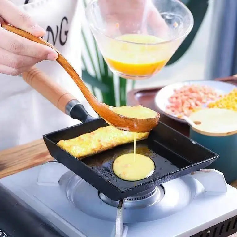 1Pcs Non-Stick Japanese Cookware Home Kitchen Egg Pan Pancake Frying Pan Cast Iron Pot Easy To Clean Cooking Tools Square Pots