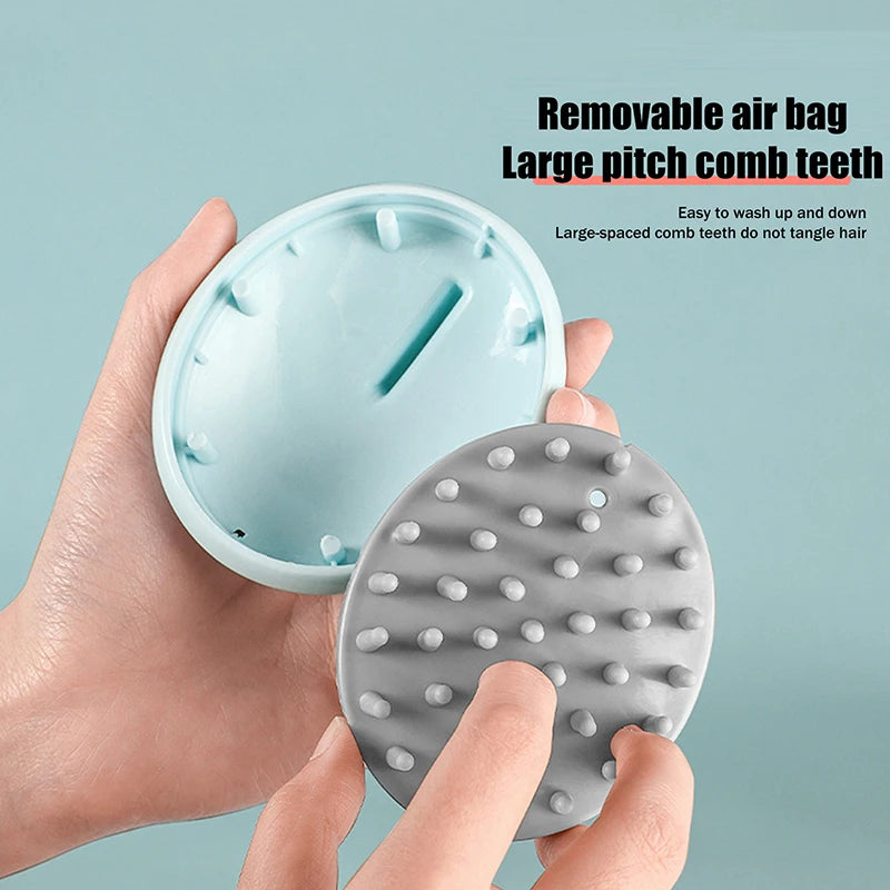 2-In-1 Shampoo Brush Head Scalp Massage Comb Hair Washing Comb Body Massage Brush Bath Shower Brush Salon Hairdressing Tool