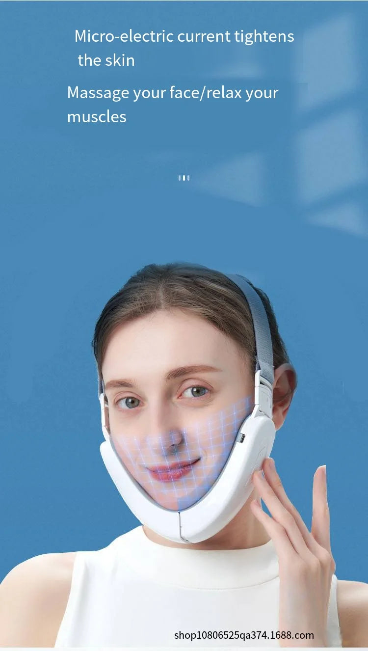 Ems Micro-Current Face Slimming Instrument Tighten Double Chin Face Slimming Facial Beauty Instrument