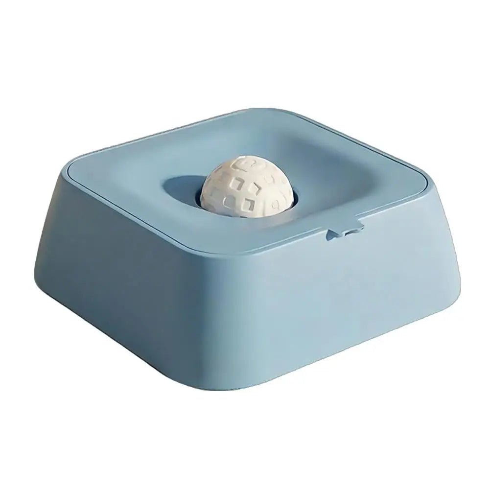 Dog Bowl Slow Feeder Dog Bowl for Liquid with Rolling Ball Interactive Lick Bowl Anti Slip for Wet Food Water Treat Lick Toy