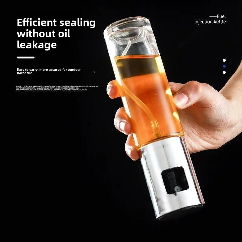 Spray Oil Bottle Glass Oil Sprayer for Air Fryer Kitchen Cooking Olive Oil Dispenser Healthy Diet Low Fat BBQ Salad Cooking Tool