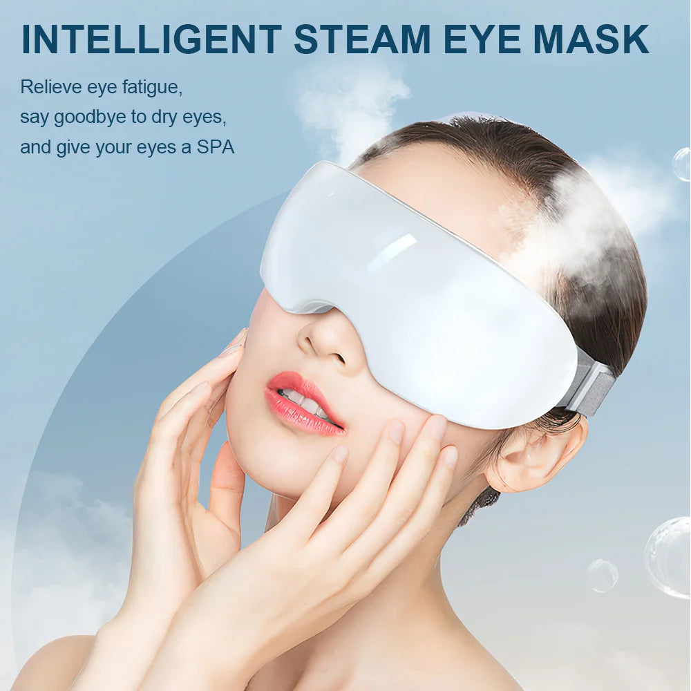 TINSOL Smart eye massager, steam eye mask, eye massager effectively relieves eye fatigue and dry eyes, smart eye care device