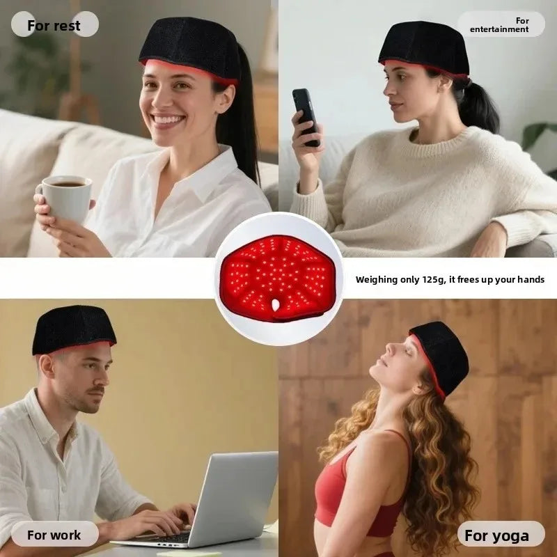 New Infrared LEDs 660nm&850nm Red Light Therapy Hair Growth Cap For Hair Regrowth Anti Hair Loss Relax Scalp Anti-inflammatory
