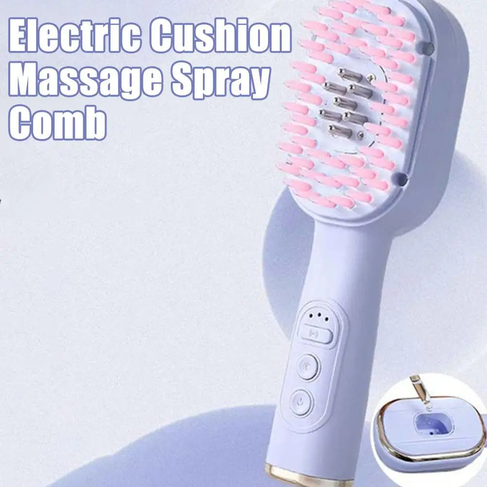 Electric Scalp Care Hair Growth Comb Red Light Therapy Microcurrent Stimulating Vibration Head Massage Thicker Stronger Hair
