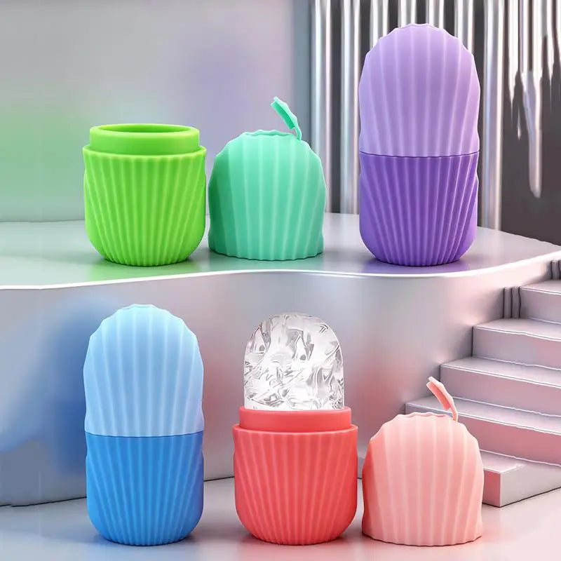 NEW Silicone Trays Facial Eye Roller Ice Ball Beauty Face Lifting Massager Contouring Reduce Acne Skin Care Tool Reusable