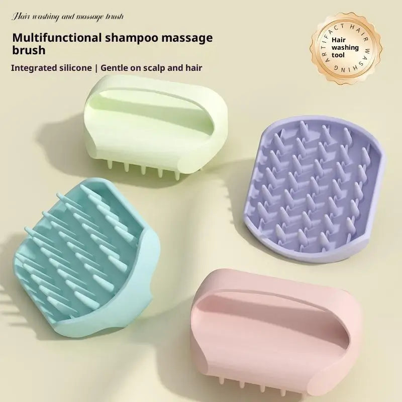 Shampoo Brush Head Scalp Massage Comb With Handle Hair Washing Comb Body Massage Brush Bath Shower Brush Salon Hairdressing Tool