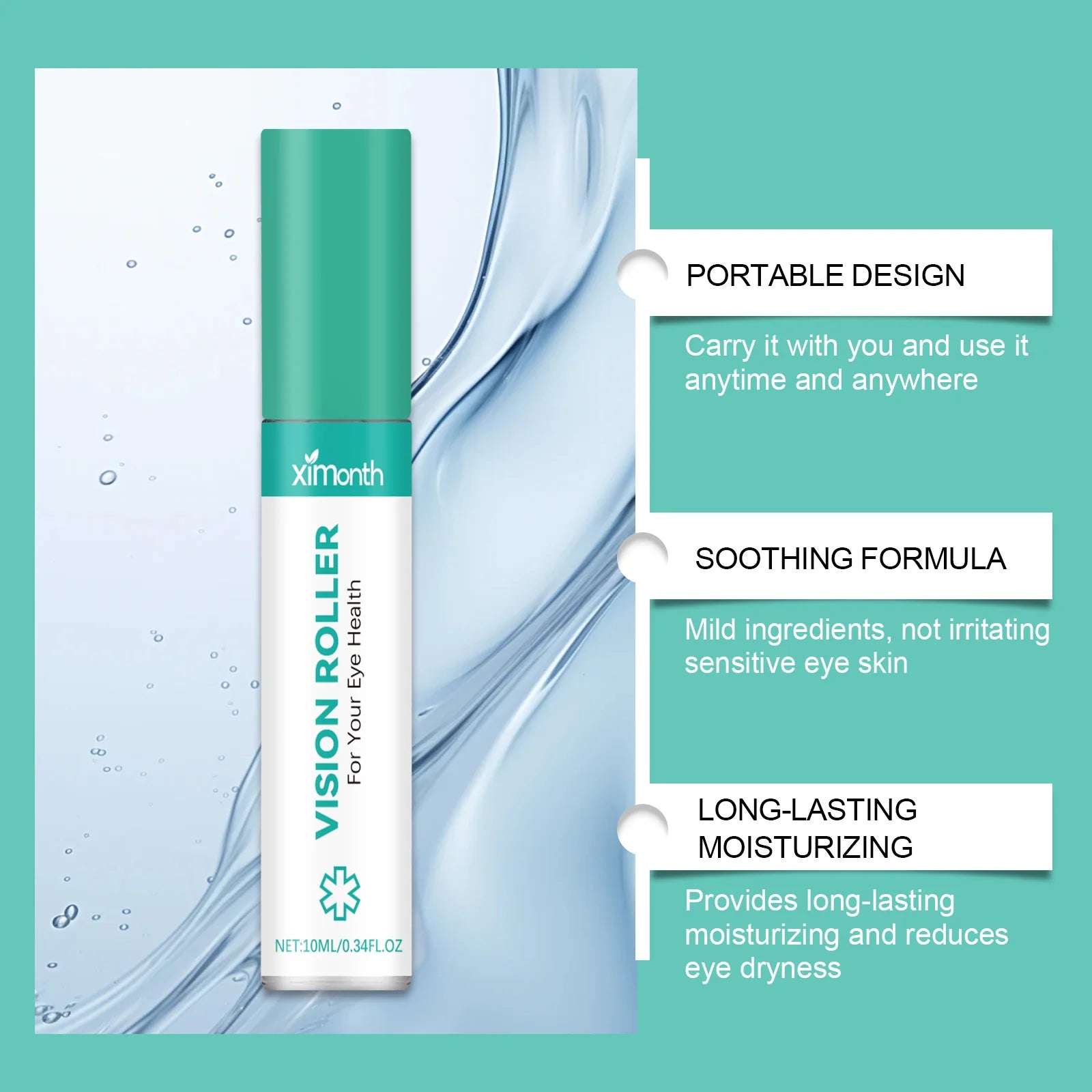 Eye Comfort Care Roller - Gentle Massage for Relieving Eye Fatigue & Discomfort, Perfect for Daily Office & Nighttime Use