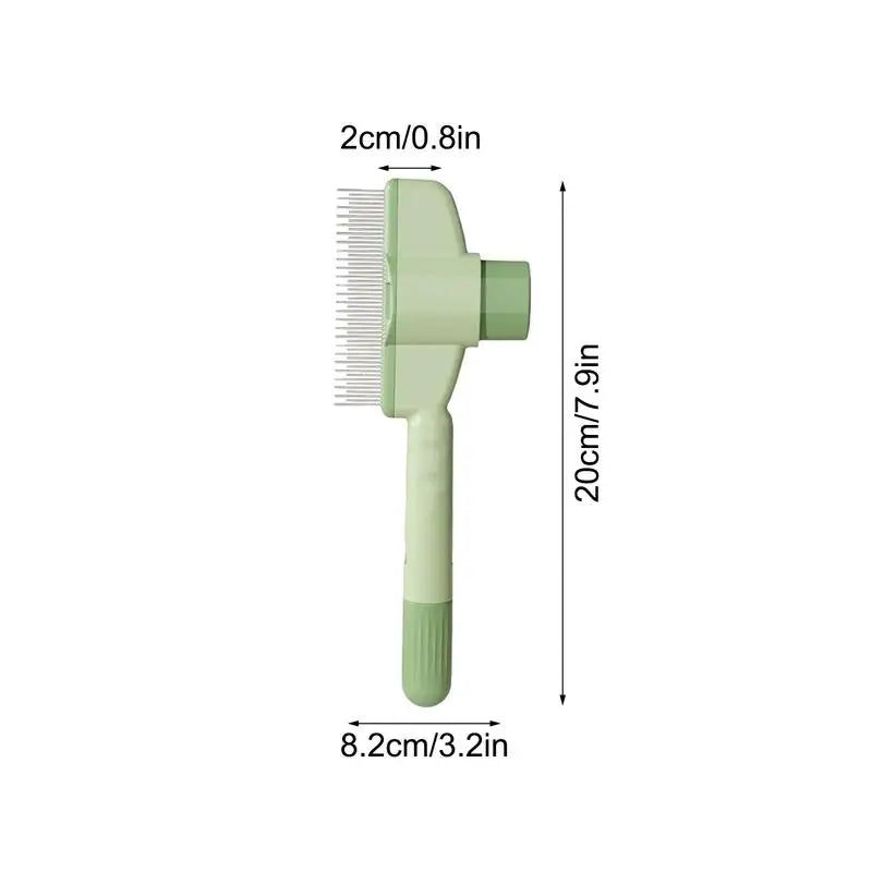 Multifunctional Dog And Cat Slicker Comb Self-Cleaning Hair Removal Brush For Pets Shedding, Grooming Brush To Remove Knots