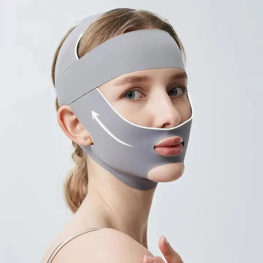Face Sculpting Sleep Mask Breathable Elastic Lifting Tightening Mask Skin Care Slimming Strap Chin Up Mask Woman