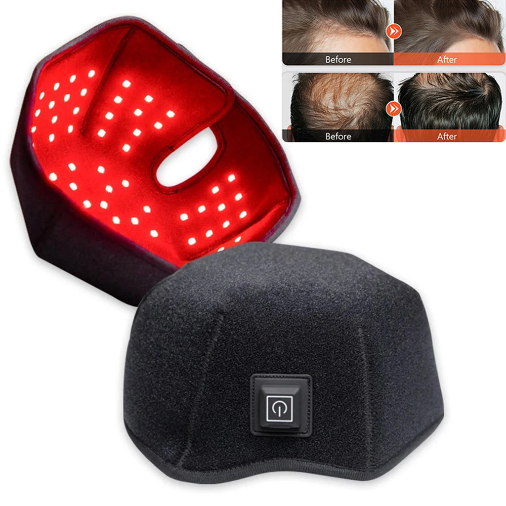 New Red Light Therapy Hair Growth Cap 650nm 850nm Infrared LED Anti Hair Loss Scalp Care Hat Fast Hair Regrowth Treatment Device