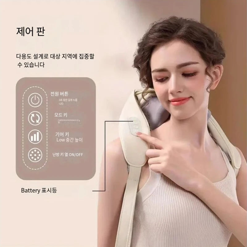 Shoulder-Neck Massager, Back-Shoulder Massager, Back-Shoulder Massager, Wireless Massager, Shoulder-Neck Massager, Pillow-Neck Massager, Back Muscle Relaxer, Full-Body Massager.