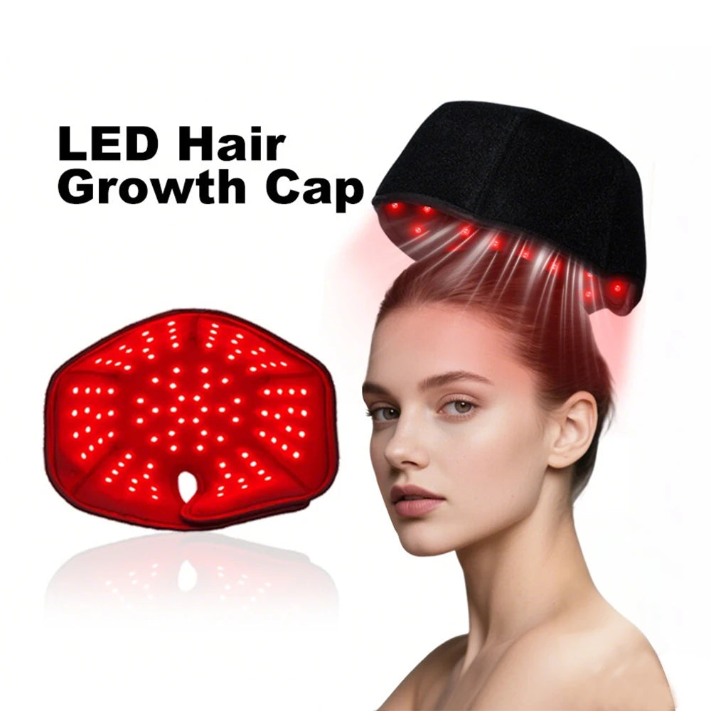 NEW 100LEDs Red Light Therapy For Hair Fast Growth Cap 3in1  Infrared Light 660nm 850nm Therapy Device For Hair Loss Treatment