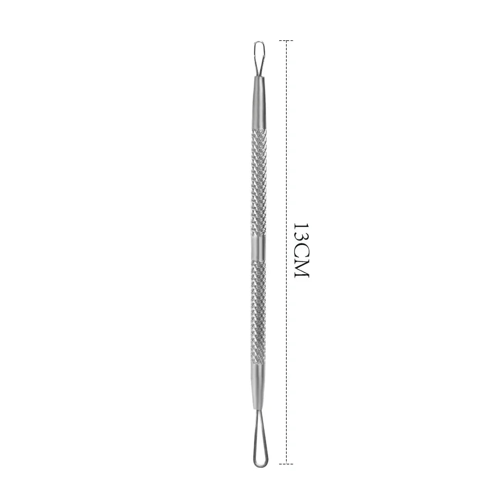1PC Acne Blemish Pimple Extractor Tool Professional Stainless Steel Double Ended Blackhead Comedone Remover Face Clean Tools
