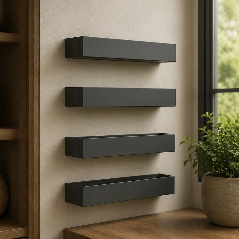 Magnetic Iron Spice Holder for Fridge Side, Space-Efficient Kitchen Storage Rack