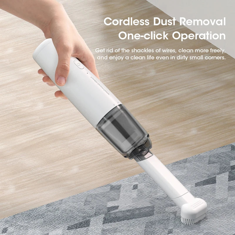 Mini Wireless Handheld Car Vacuum Cleaner Strong Suction Low Noise Convenient Portable Multi-Functional for Home and Car