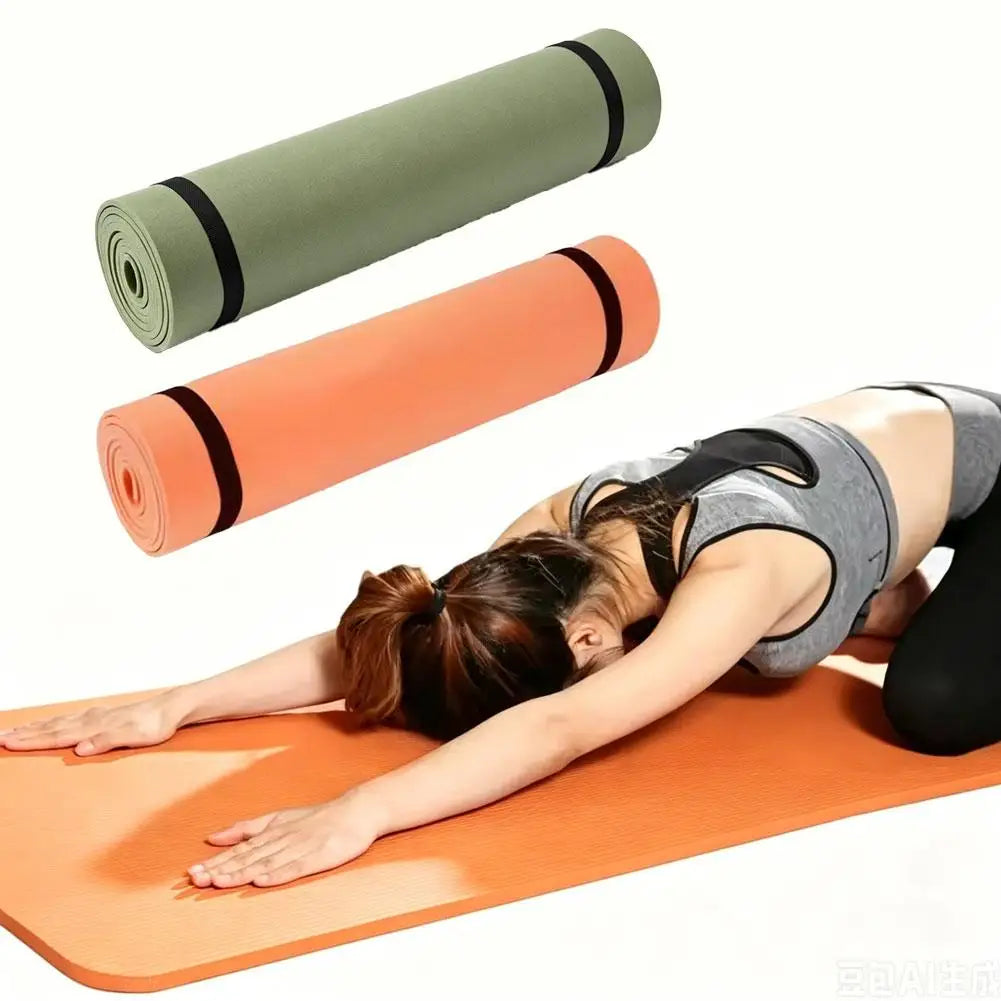 Yoga Mat Anti-skid Sports Exercise Mat for Yoga & Pilates Moistureproof Thickened Camping Picnic Mat Foam Sleeping Pad